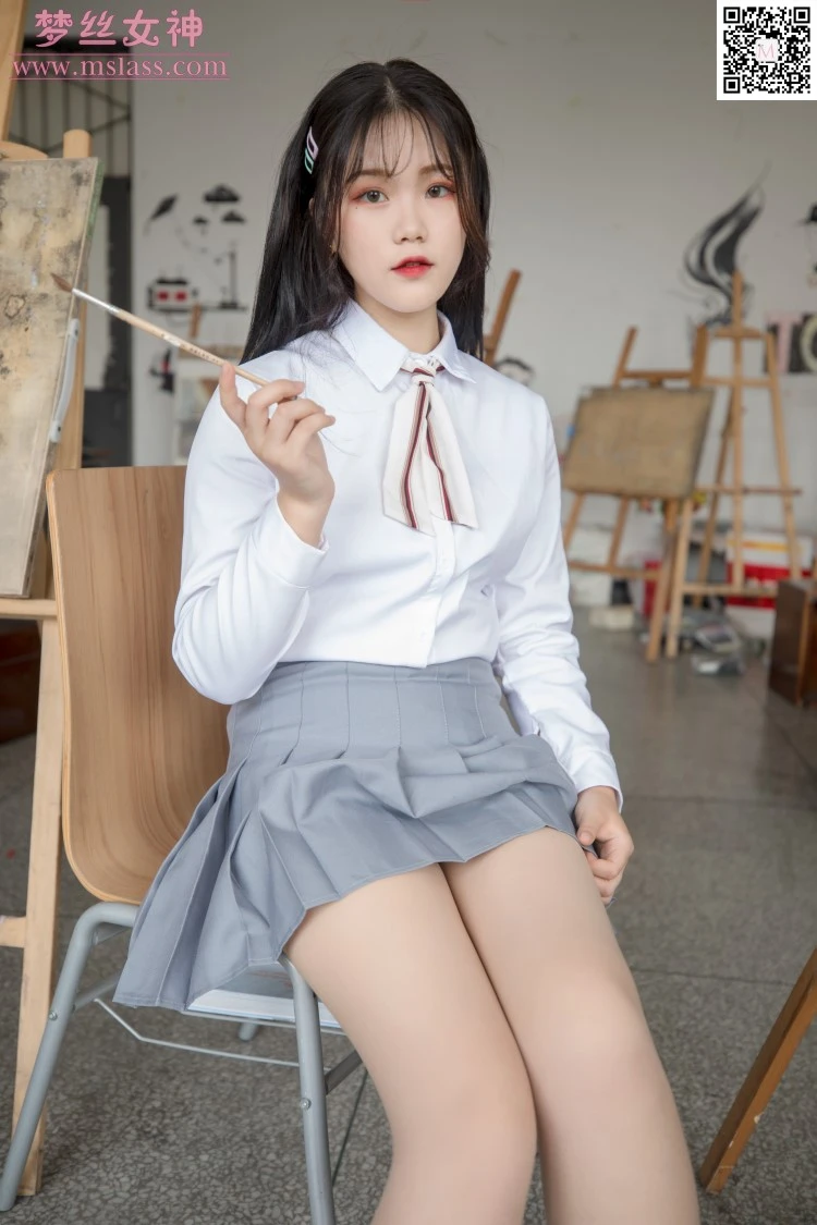 [MSLASS梦丝女神] 2019-09-25 恬恬 画室乖乖女 [55P/393MB]