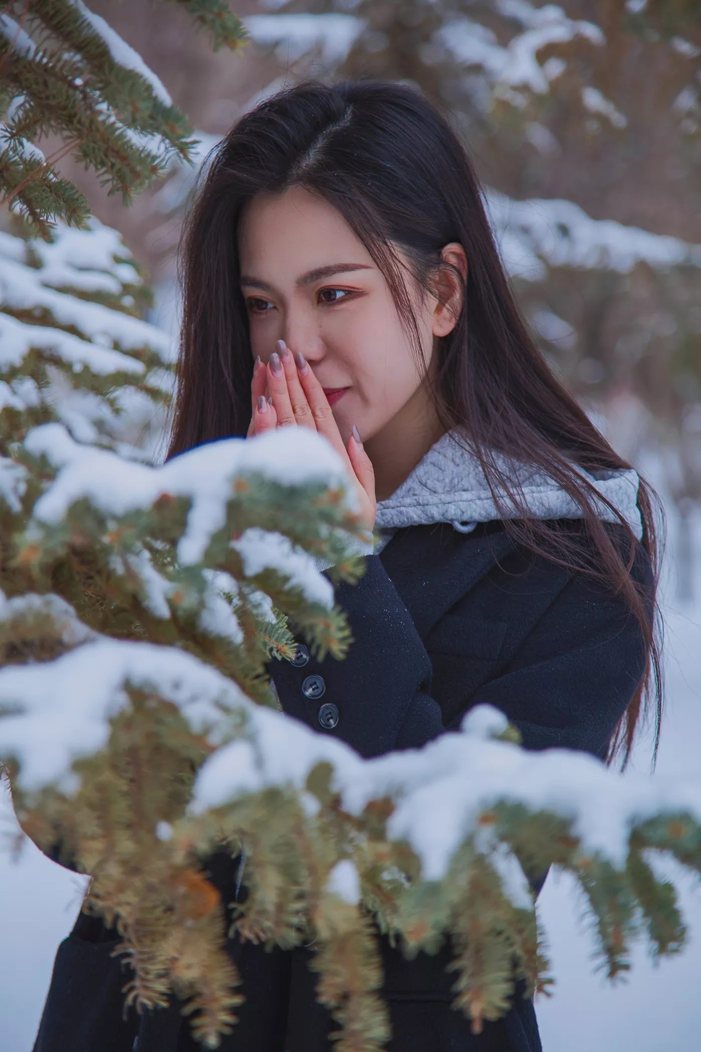 [织梦映像]NO.060 踏雪无痕-首次雪景拍摄，天寒地冻[300P/1V/3.58GB]