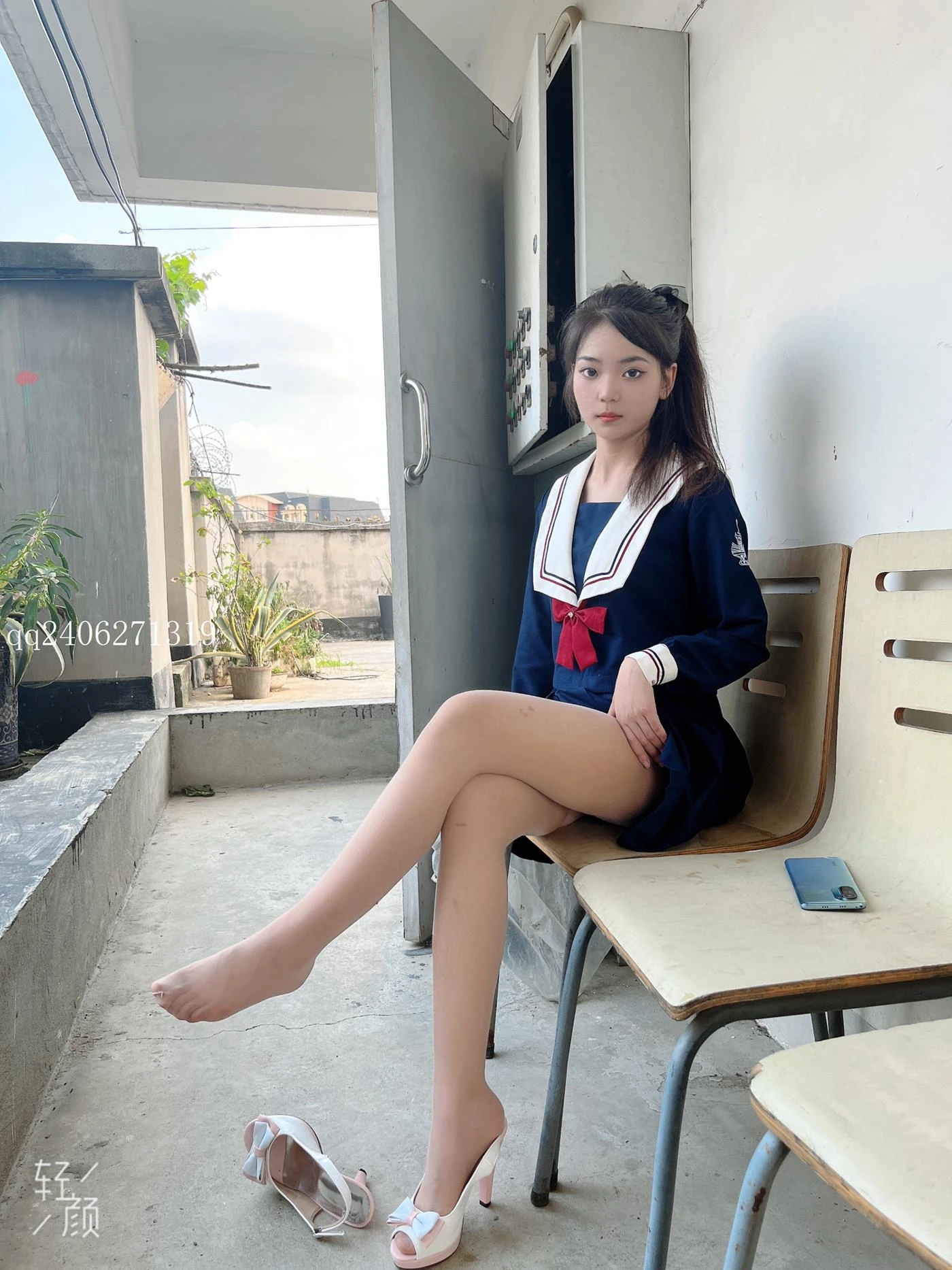 [MSLASS梦丝女神]2022.07.26 JK蓝 张馨[42P/92.5MB]
